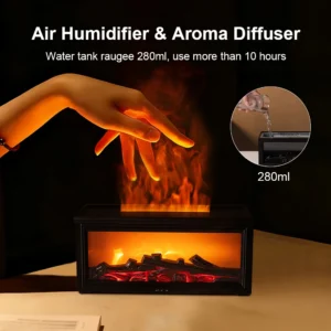 Fireplace Essential Oil Diffuser Desktop